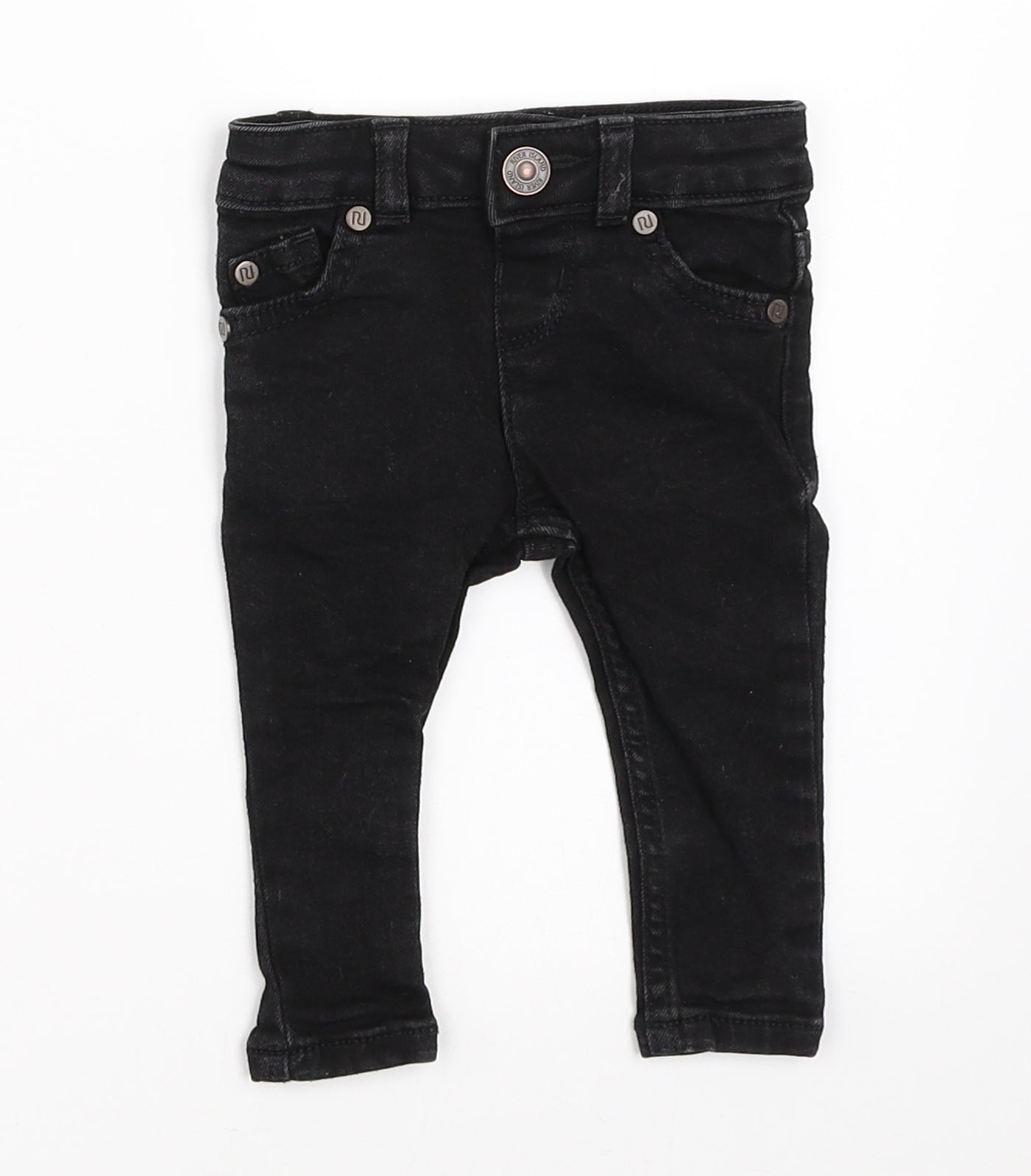 River Island Boys Black  Denim Capri Jeans Size 3-6 Months