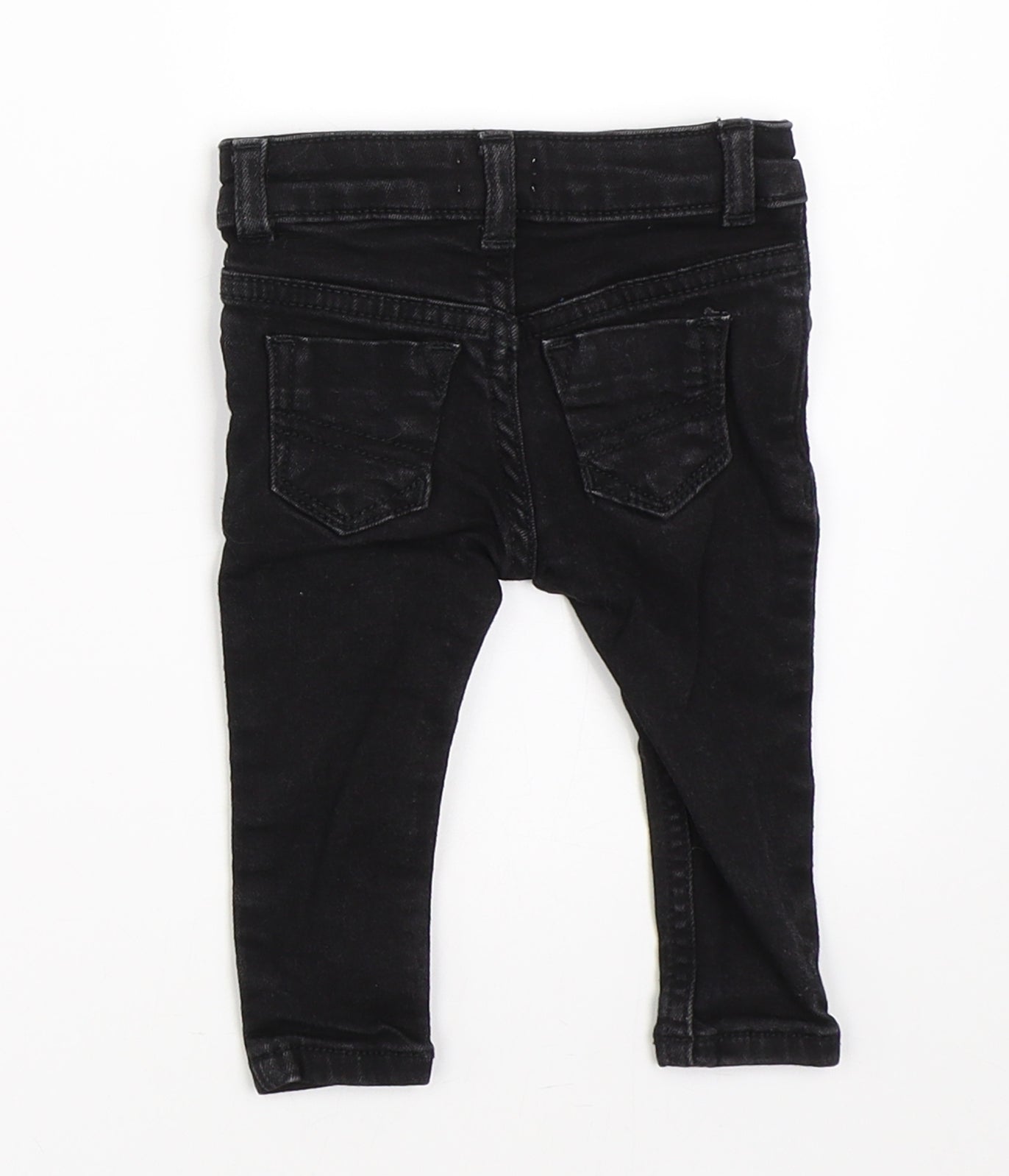 River Island Boys Black  Denim Capri Jeans Size 3-6 Months
