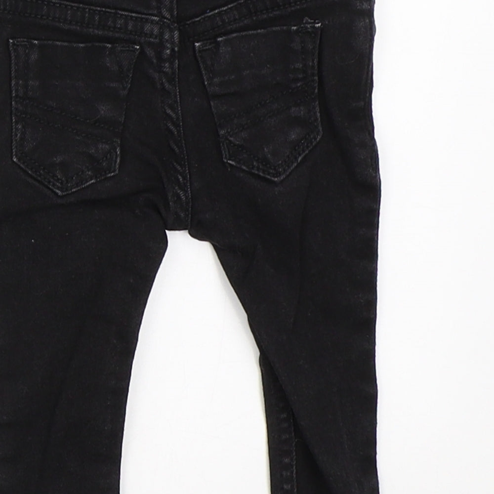 River Island Boys Black  Denim Capri Jeans Size 3-6 Months