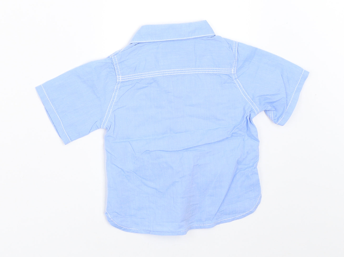 NEXT Boys Blue   Basic Button-Up Size 3-6 Months