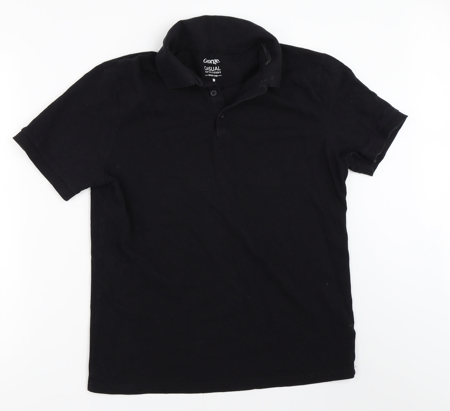 George Mens Black    Polo Size M
