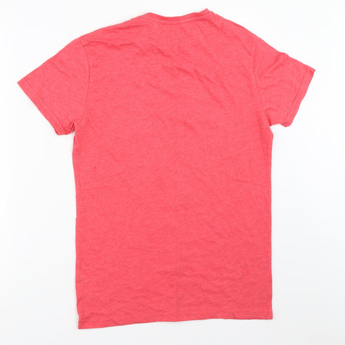 DC Comics Mens Pink    T-Shirt Size S