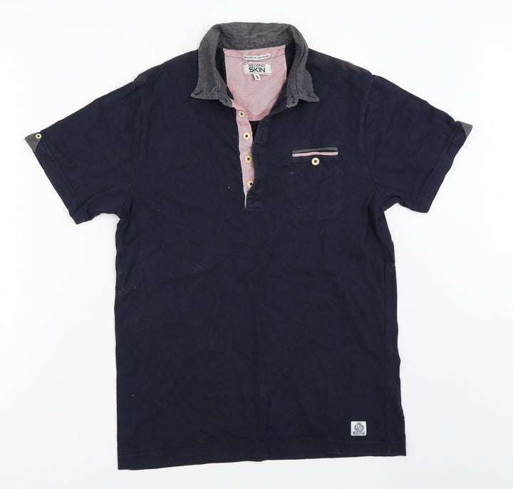 Second Skin Mens Blue T-Shirt Size S
