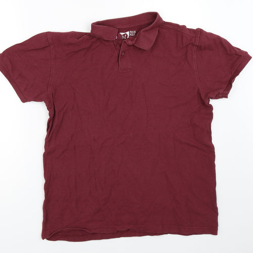 Cedar Wood State Mens Red    Polo Size M