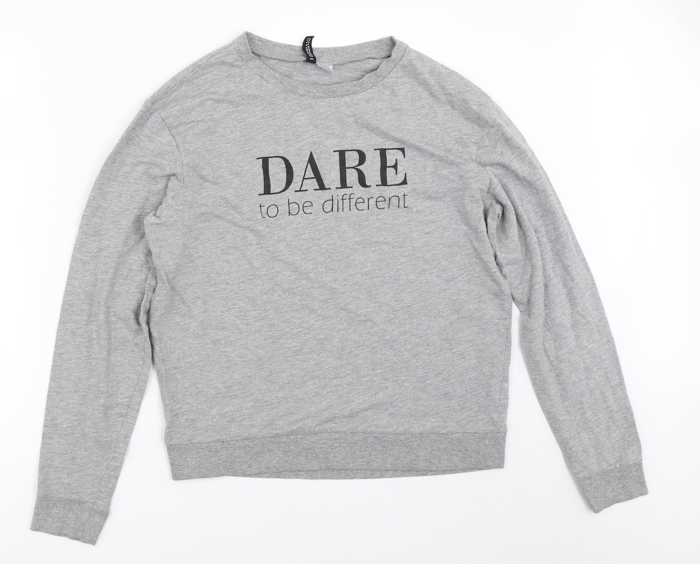 H&M Womens Grey   Pullover Sweatshirt Size M