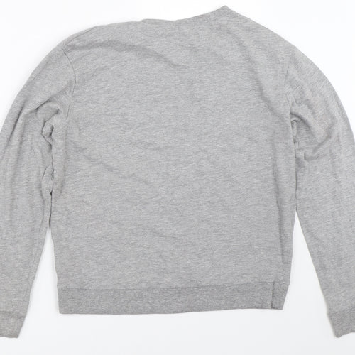 H&M Womens Grey   Pullover Sweatshirt Size M