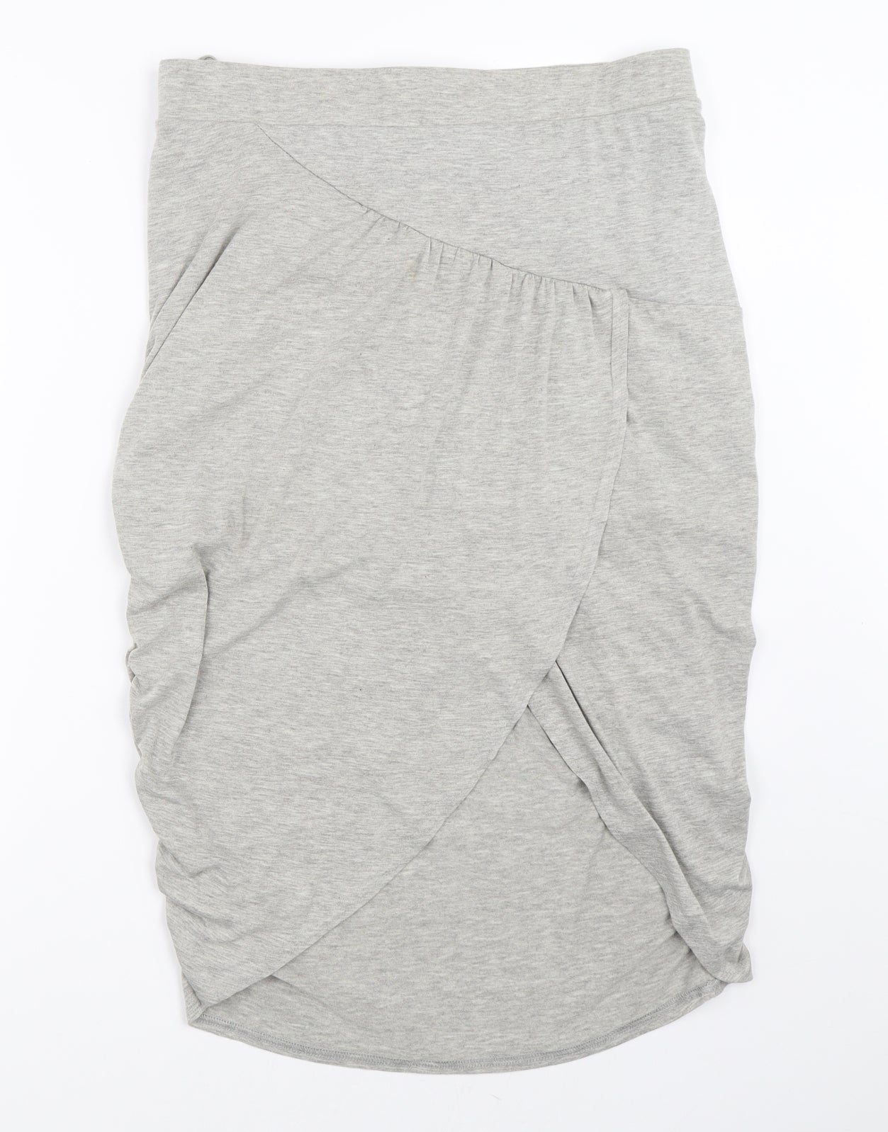 New Look Womens Grey   Wrap Skirt Size 14