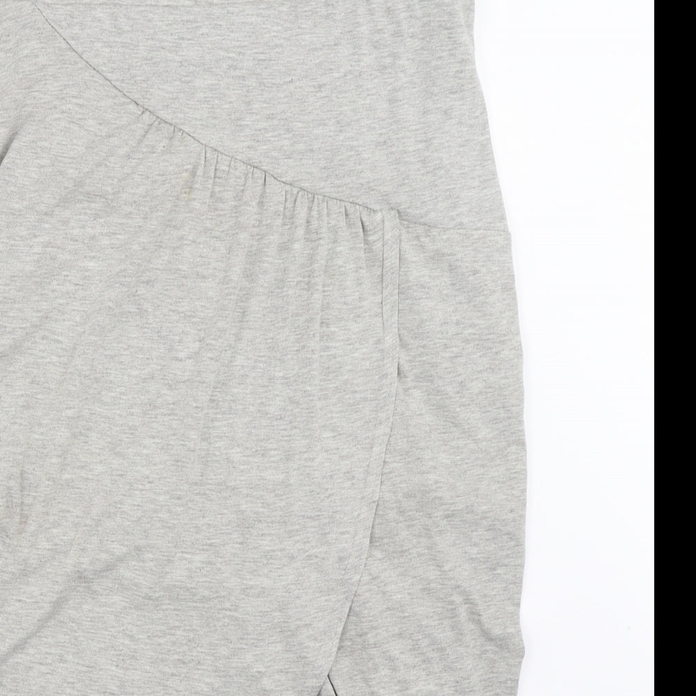 New Look Womens Grey   Wrap Skirt Size 14