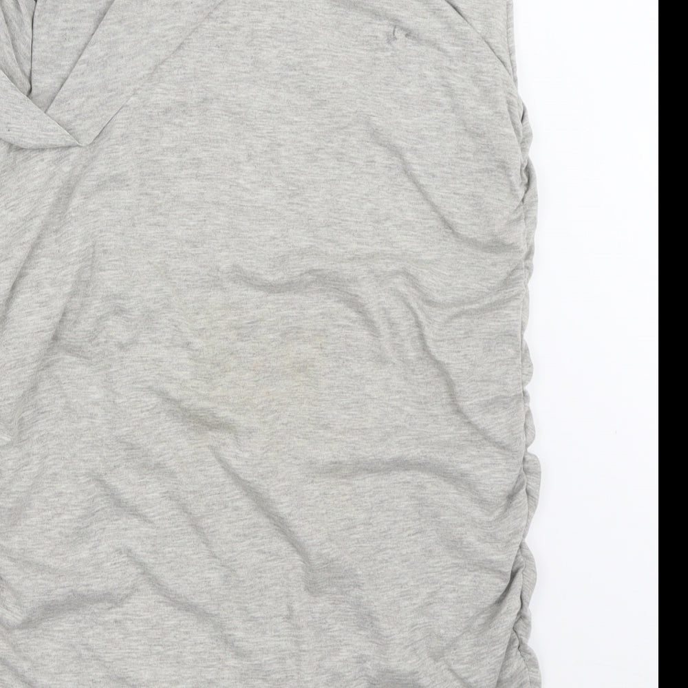 New Look Womens Grey   Wrap Skirt Size 14