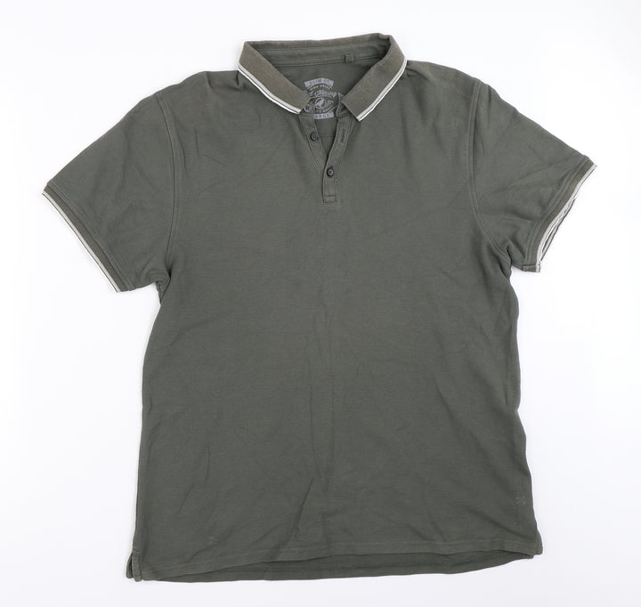 Red Herring Mens Green Polo Size L