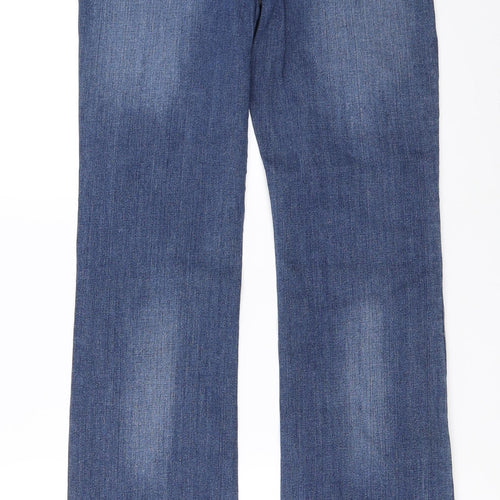 F&F Womens Blue  Denim Straight Jeans Size 10 L34 in