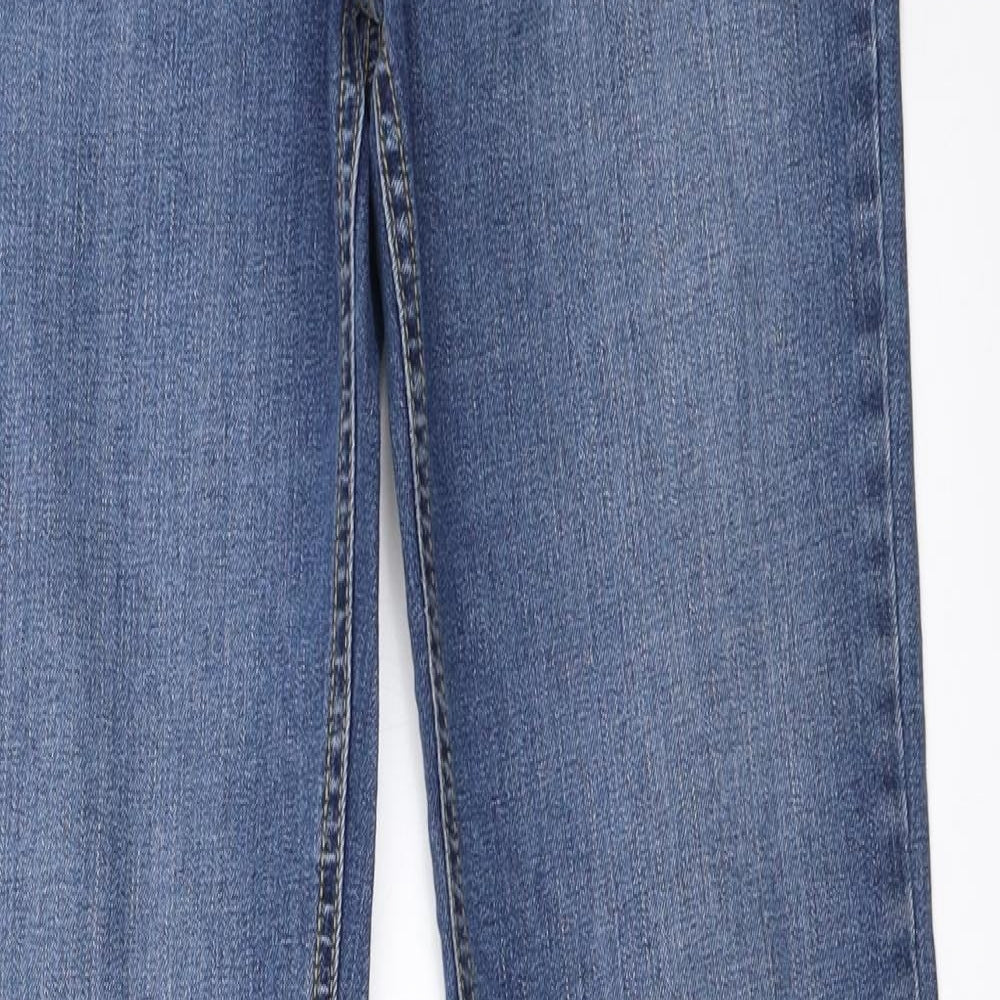 F&F Womens Blue  Denim Straight Jeans Size 10 L34 in