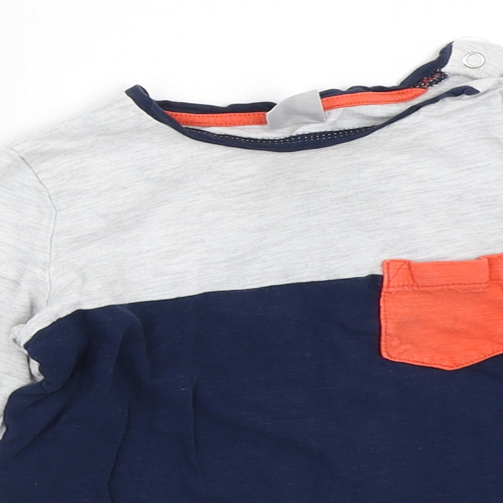 H&M Boys Blue   Basic T-Shirt Size 18-24 Months