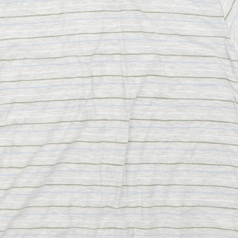 NEXT Boys Grey Striped  Basic T-Shirt Size 2-3 Years