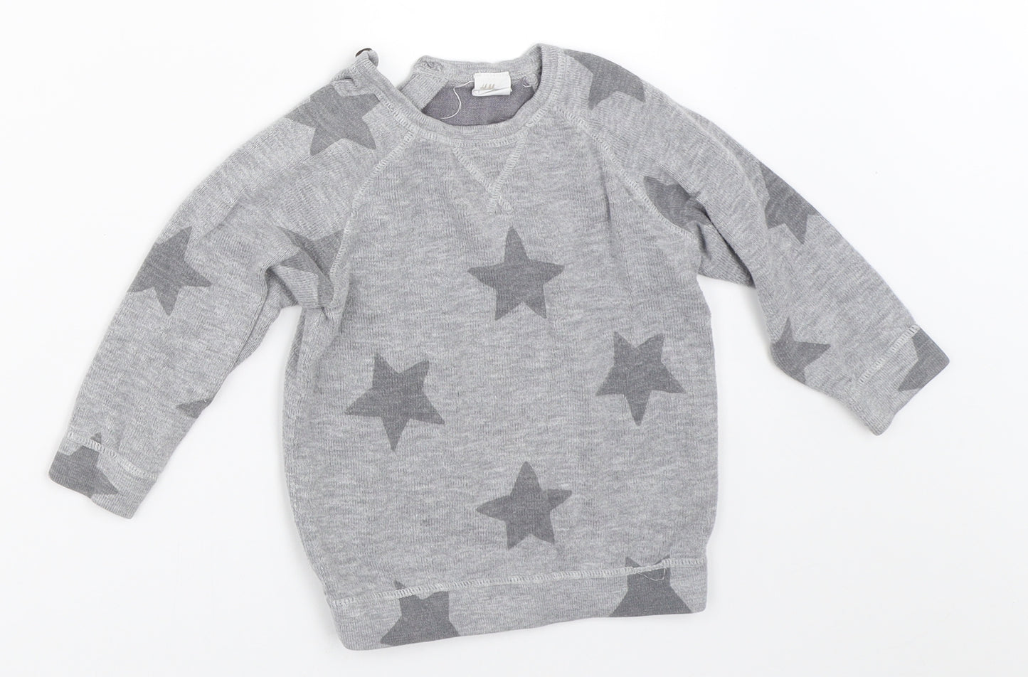 H&M Boys Grey   Pullover Jumper Size 12-18 Months