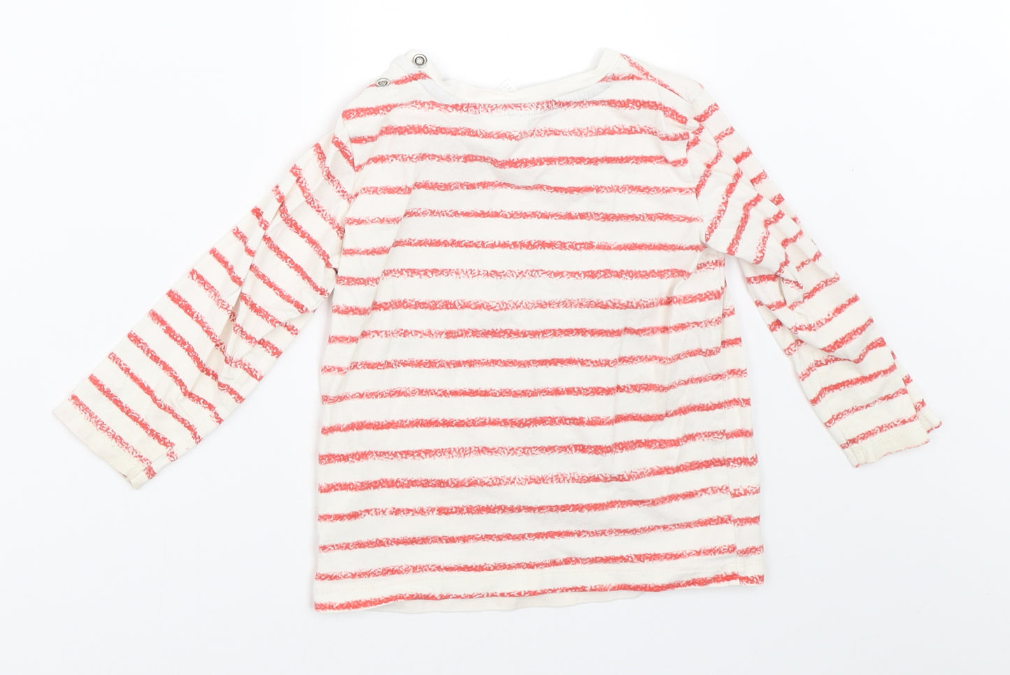 H&M Boys Ivory Striped  Basic T-Shirt Size 18-24 Months  - mickey mouse