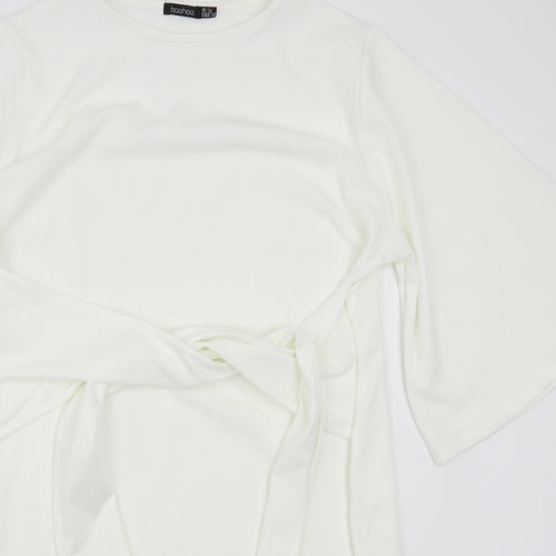 Boohoo Womens White   A-Line  Size 24