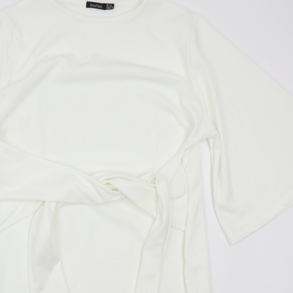 Boohoo Womens White   A-Line  Size 24