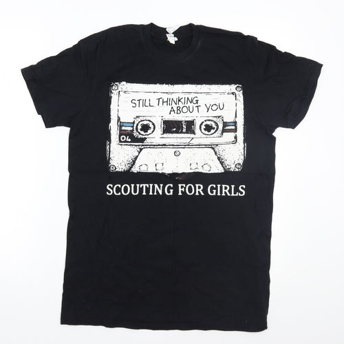 Scouting for girls Womens Black   Basic T-Shirt Size M