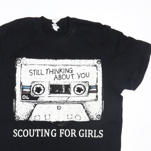 Scouting for girls Womens Black   Basic T-Shirt Size M