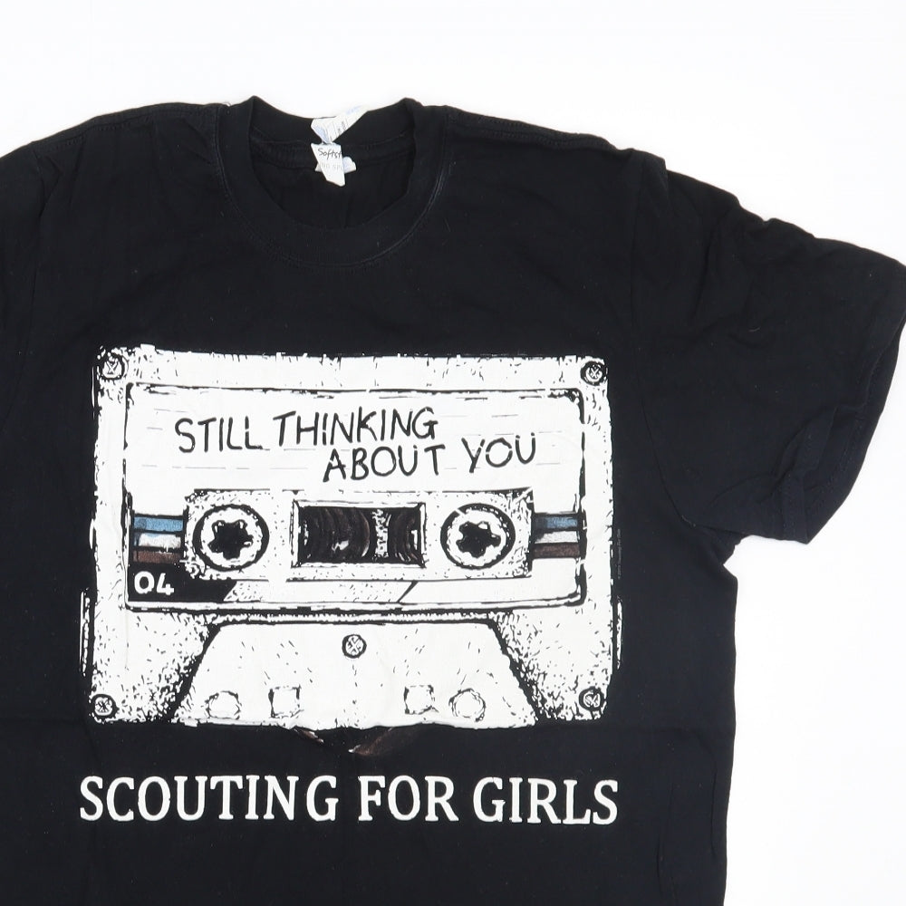Scouting for girls Womens Black   Basic T-Shirt Size M