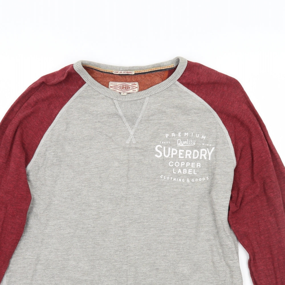 Superdry Mens Grey    T-Shirt Size XL