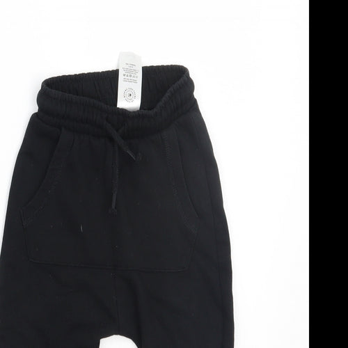 George Girls Black  Ramie Sweatpants Trousers Size 2 Years
