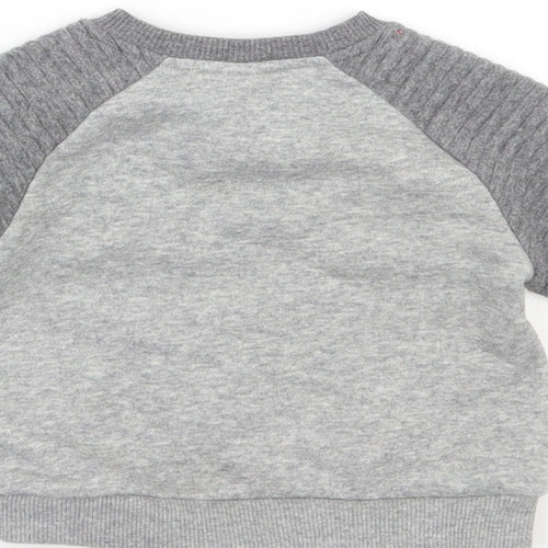 Disney Girls Grey   Pullover Jumper Size 6-9 Months