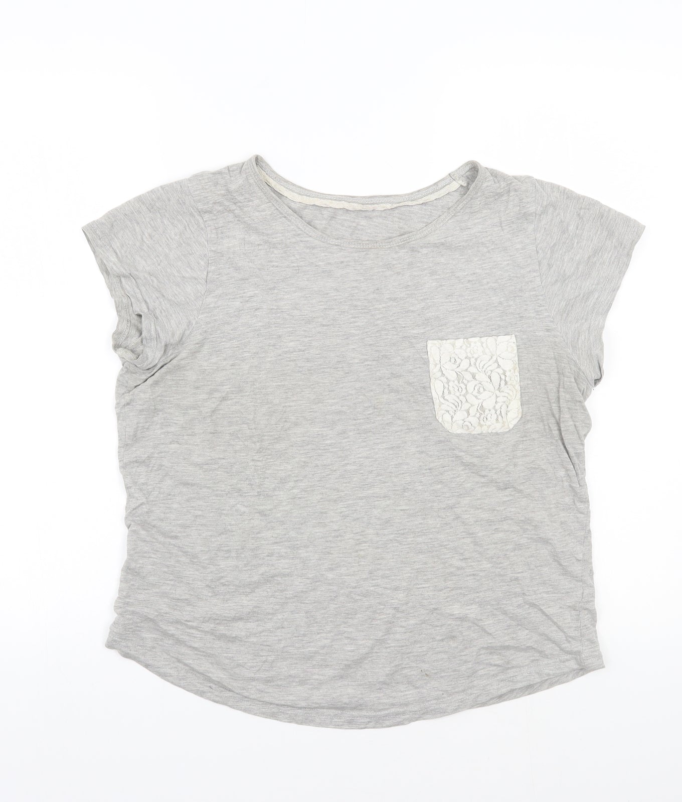 George Womens Grey   Basic T-Shirt Size 10