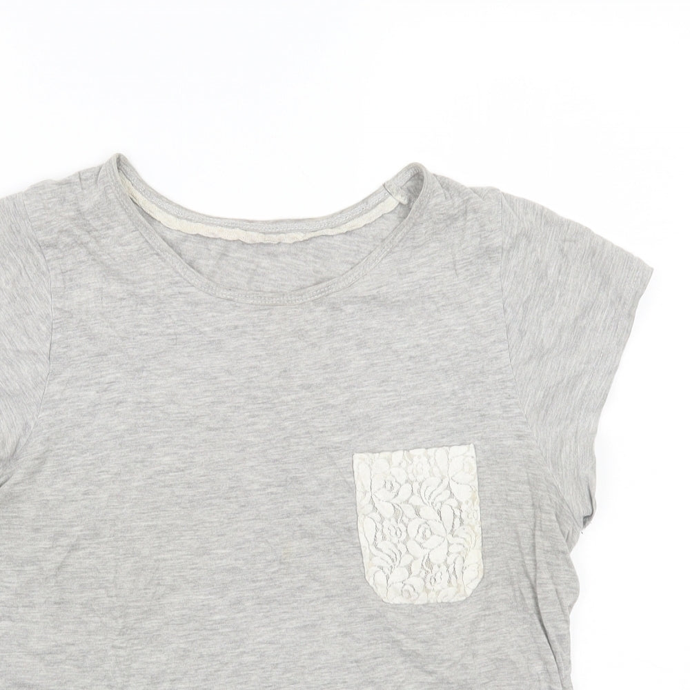 George Womens Grey   Basic T-Shirt Size 10