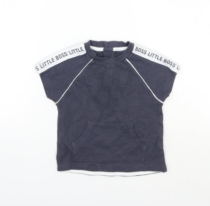 Nutmeg Boys Grey   Basic T-Shirt Size 12 Months