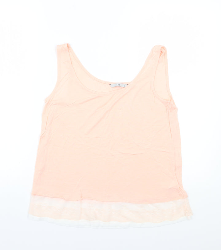 TU Womens Pink   Basic T-Shirt Size 12