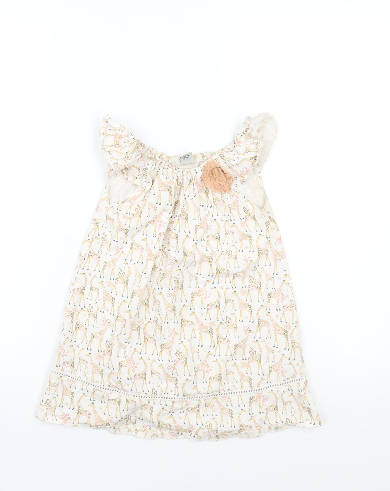 TU Girls White   Basic T-Shirt Size 2-3 Years