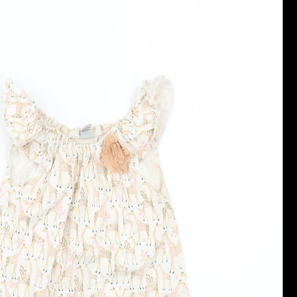 TU Girls White   Basic T-Shirt Size 2-3 Years