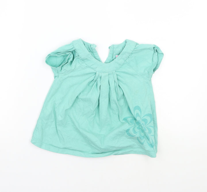 Little Spirit Baby Green Floral  A-Line  Size 9-12 Months