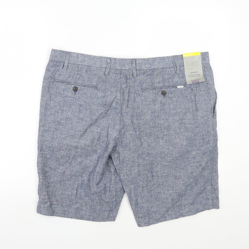 Marks and Spencer Mens Blue   Chino Shorts Size 38