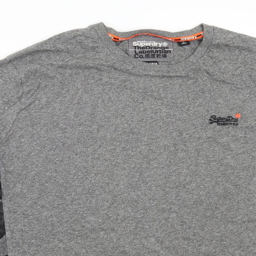 Superdry Mens Grey    T-Shirt Size 3XL
