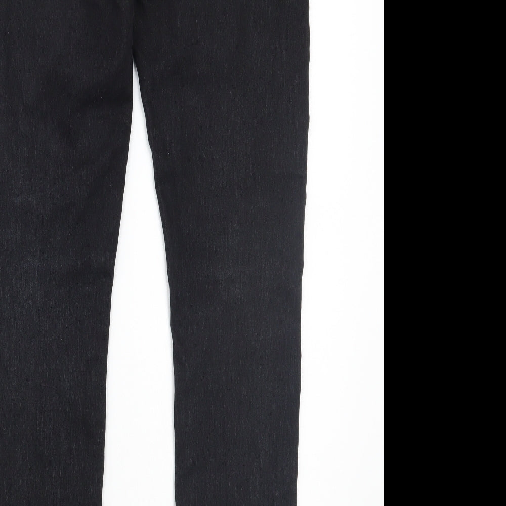 Denim & Co. Girls Black   Straight Jeans Size 12 Years