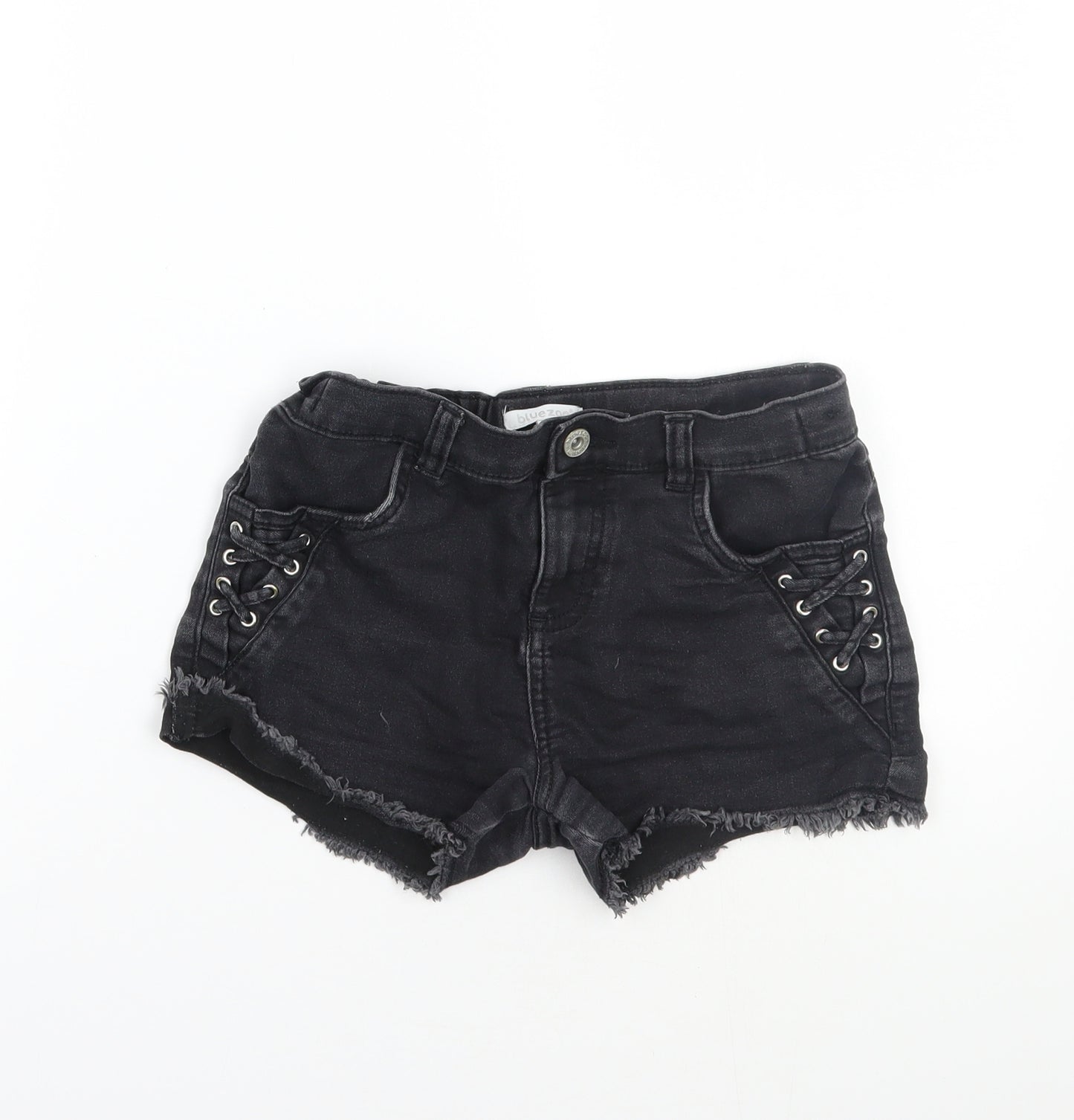 Bluezoo Girls Blue   Cut-Off Shorts Size 10 Years
