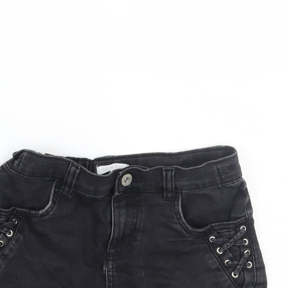 Bluezoo Girls Blue   Cut-Off Shorts Size 10 Years