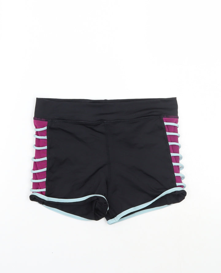 Capezio Womens Black   Sweat Shorts Size XS