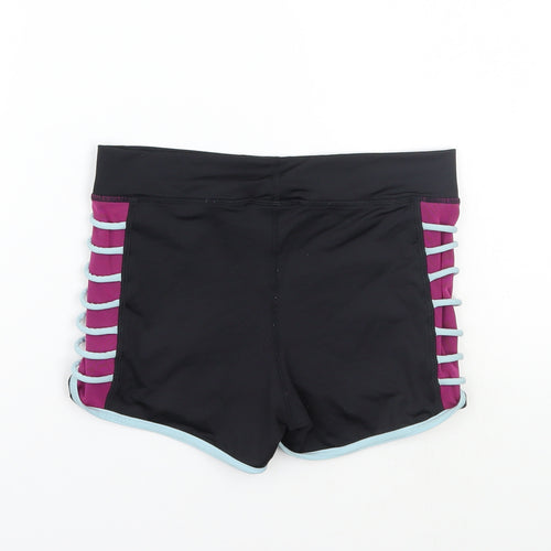Capezio Womens Black   Sweat Shorts Size XS