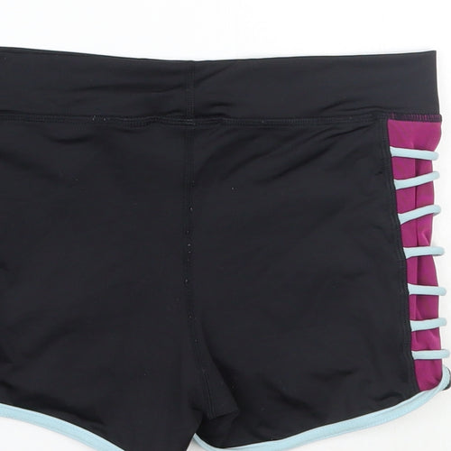 Capezio Womens Black   Sweat Shorts Size XS