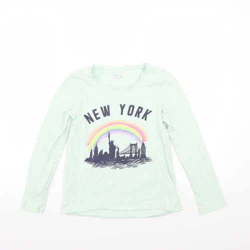 Blue Zoo Girls Green   Basic T-Shirt Size 12 Years