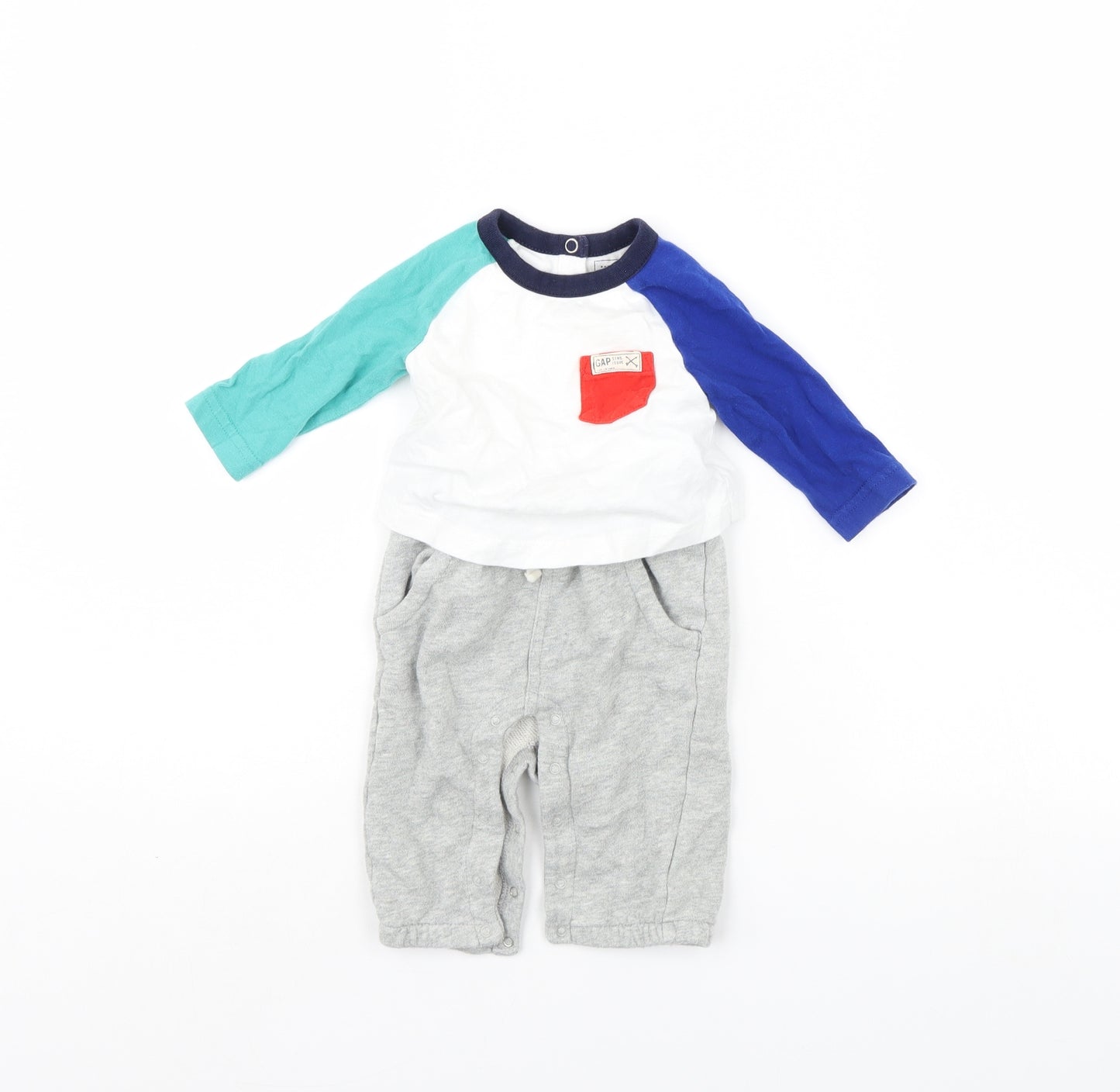 Gap Baby White   Babygrow One-Piece Size 3-6 Months
