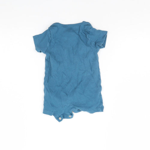 m&s Baby Blue   Babygrow One-Piece Size 3-6 Months  - Animal