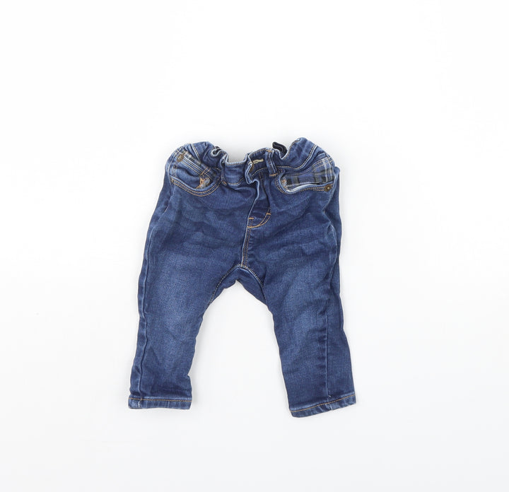 Zara Baby Blue Denim Capri Trousers Size 3-6 Months