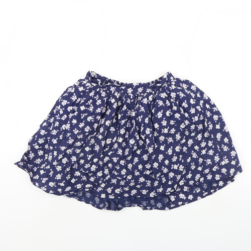 George Girls Blue Floral  Flare Skirt Size 12 Years