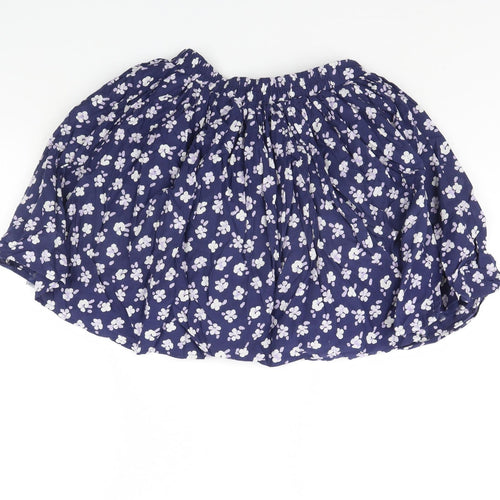 George Girls Blue Floral  Flare Skirt Size 12 Years