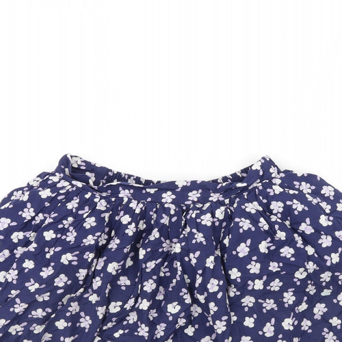 George Girls Blue Floral  Flare Skirt Size 12 Years